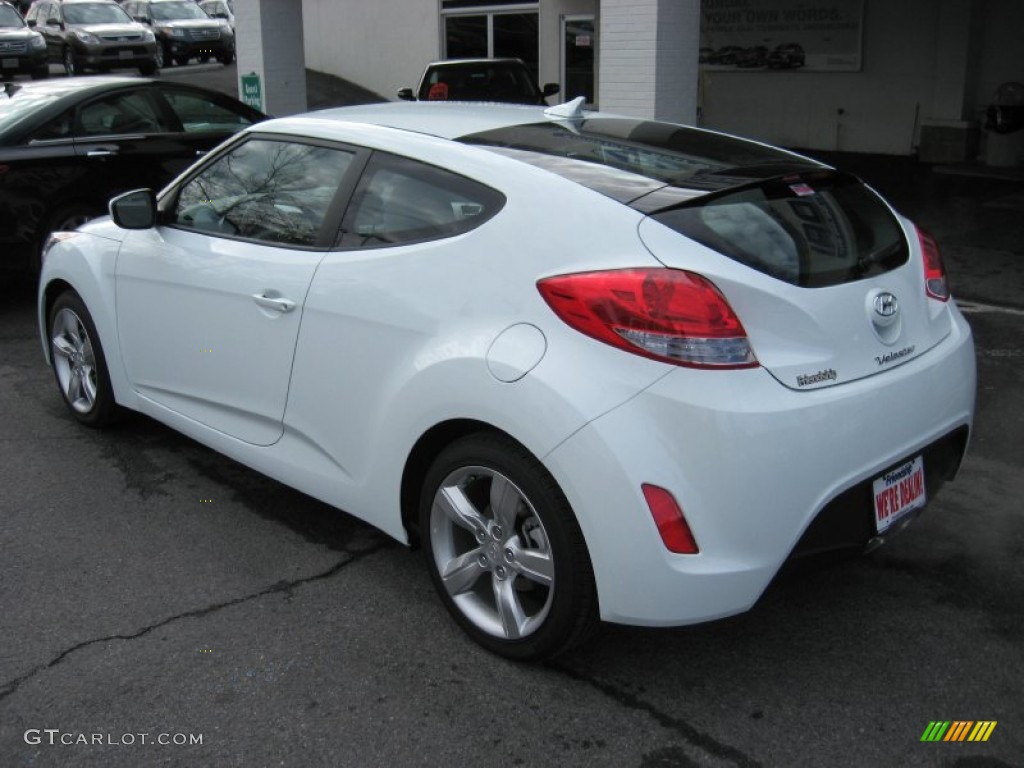 Century White 2012 Hyundai Veloster Standard Veloster Model Exterior Photo #59702370