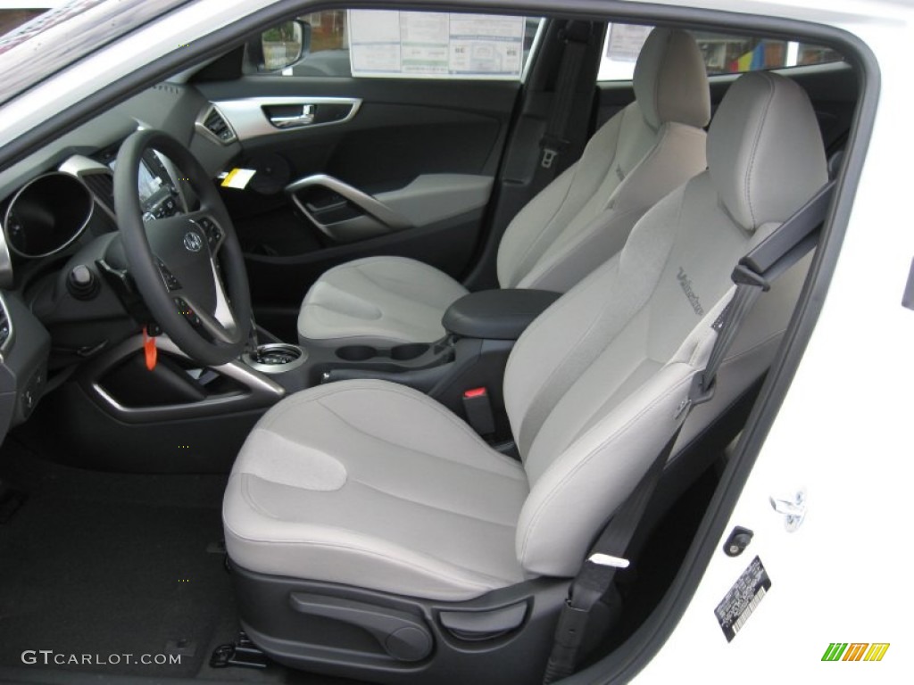 Gray Interior 2012 Hyundai Veloster Standard Veloster Model Photo #59702418