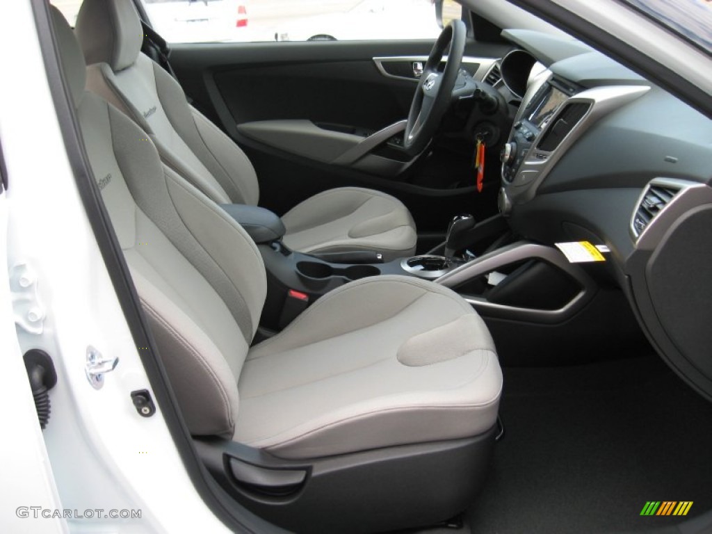 Gray Interior 2012 Hyundai Veloster Standard Veloster Model Photo #59702469