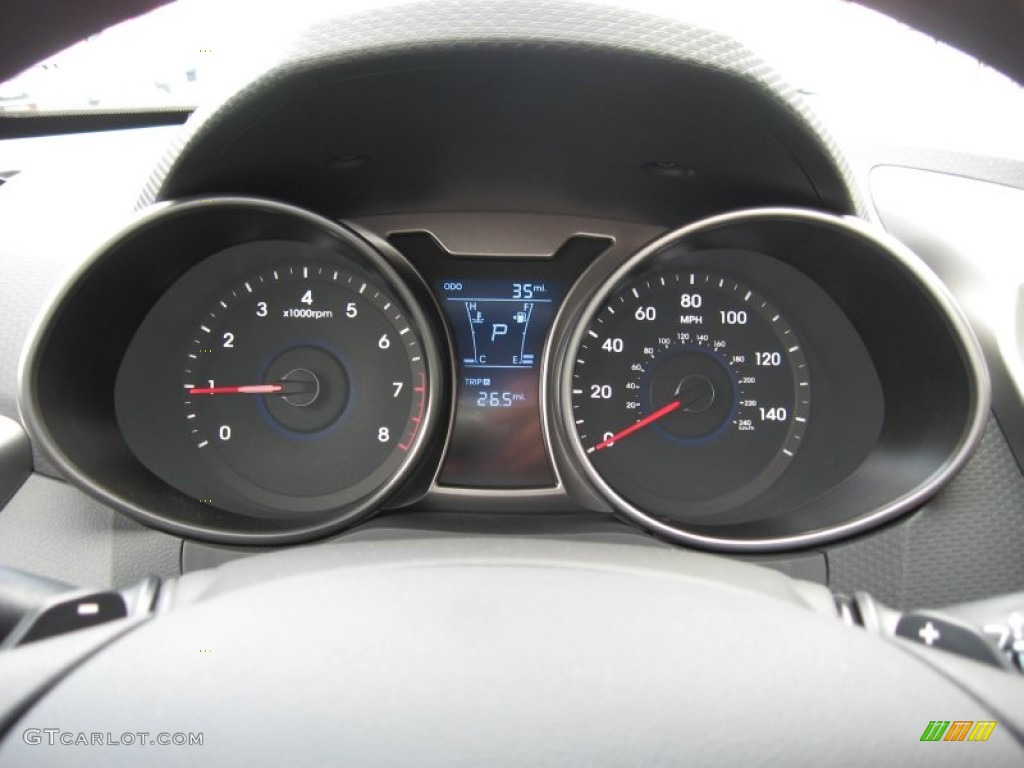 2012 Hyundai Veloster Standard Veloster Model Gauges Photo #59702553