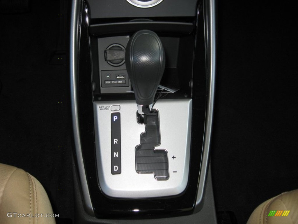 2012 Elantra GLS - Black Noir Pearl / Beige photo #26