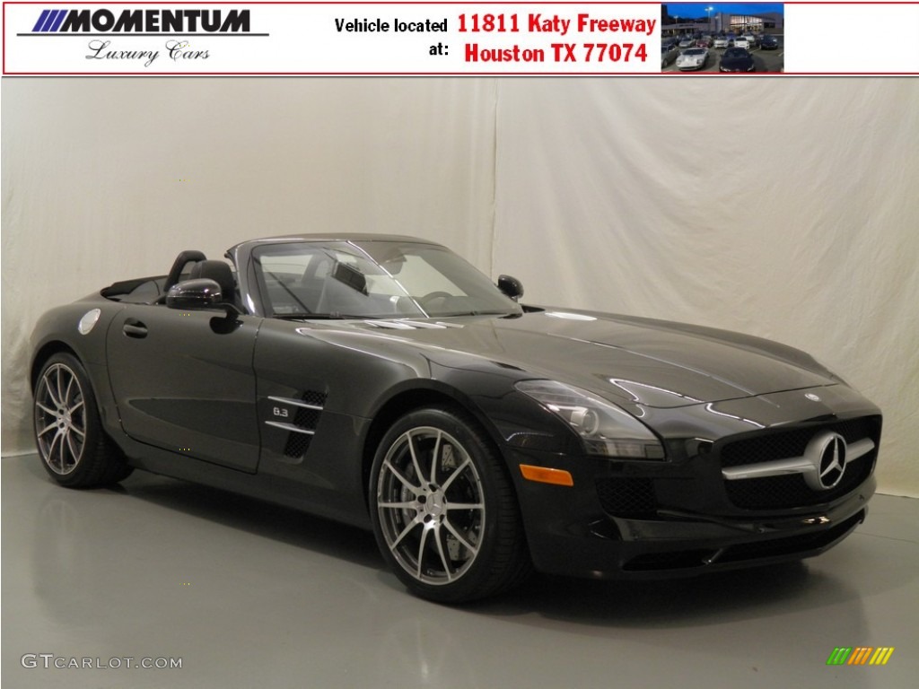 2012 SLS AMG Roadster - Obsidian Black Metallic / designo Black photo #1