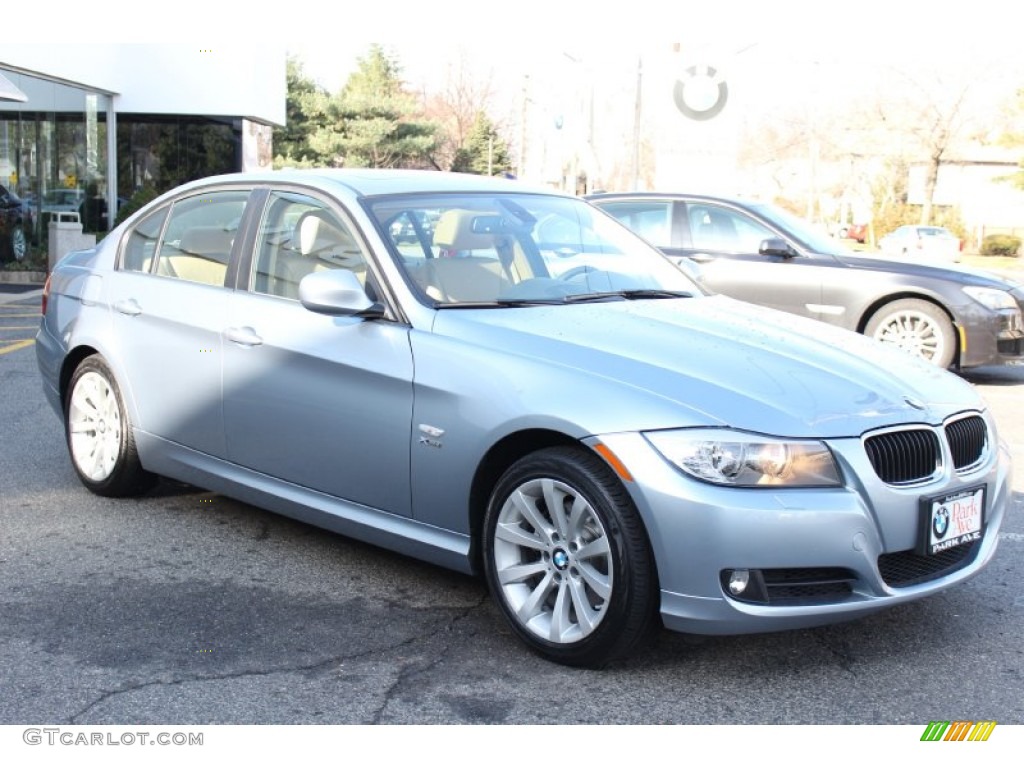 2011 3 Series 328i xDrive Sedan - Blue Water Metallic / Beige photo #3