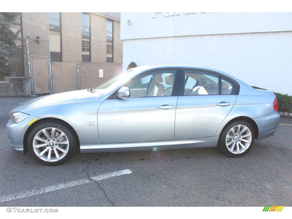 2011 3 Series 328i xDrive Sedan - Blue Water Metallic / Beige photo #8