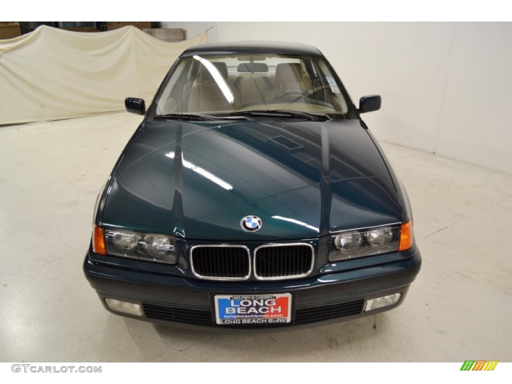 1996 3 Series 318i Sedan - Boston Green Metallic / Beige photo #4