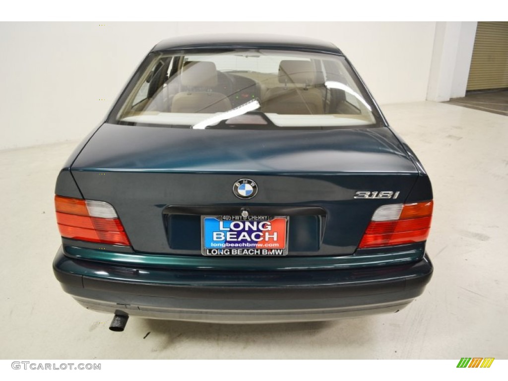 1996 3 Series 318i Sedan - Boston Green Metallic / Beige photo #6