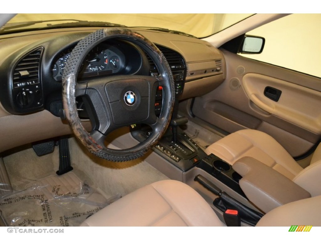 1996 3 Series 318i Sedan - Boston Green Metallic / Beige photo #10