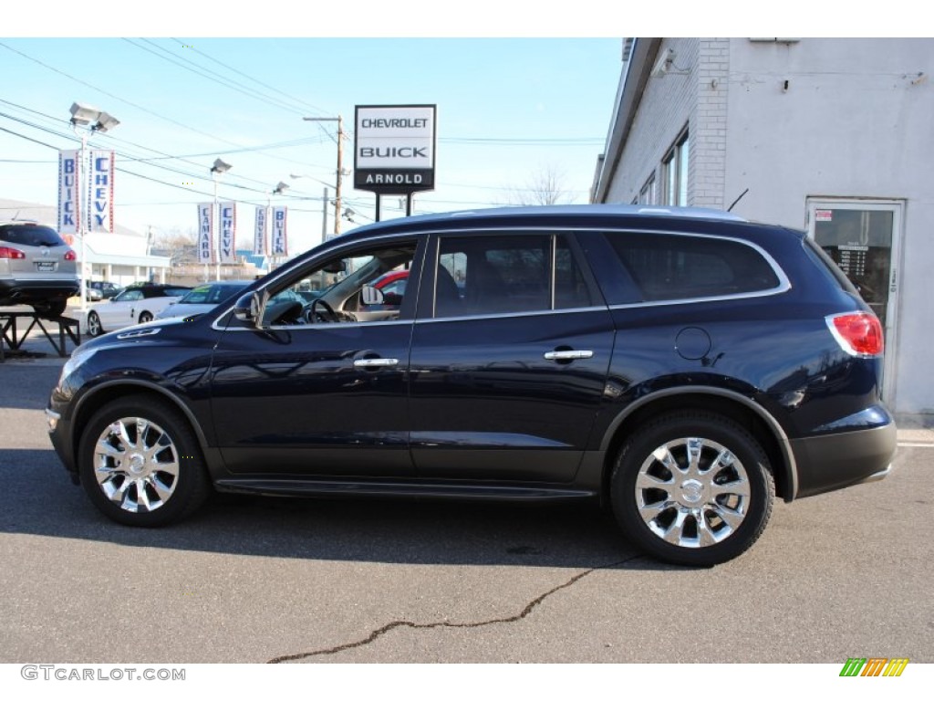 2011 Enclave CXL - Ming Blue Metallic / Titanium/Dark Titanium photo #3