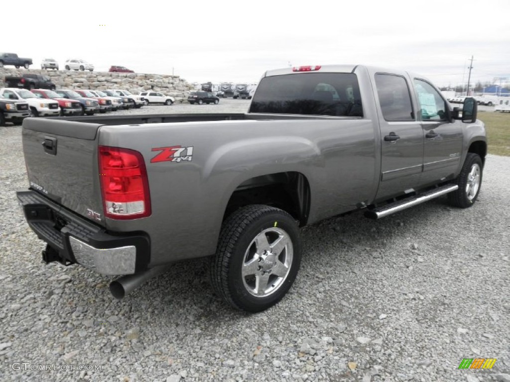 Steel Gray Metallic 2012 GMC Sierra 2500HD SLE Crew Cab 4x4 Exterior Photo #59704449