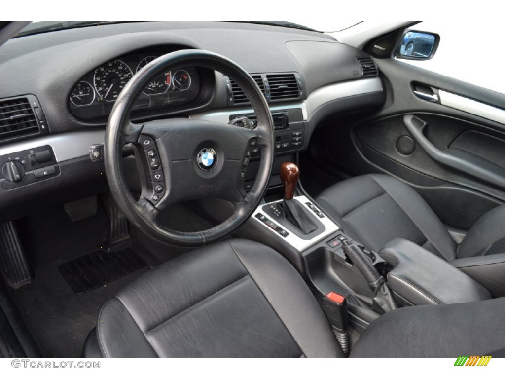 Black Interior 2002 BMW 3 Series 330i Sedan Photo #59704728