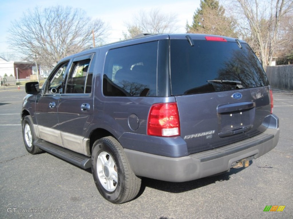 2003 Expedition XLT 4x4 - Medium Wedgewood Blue Metallic / Flint Grey photo #5