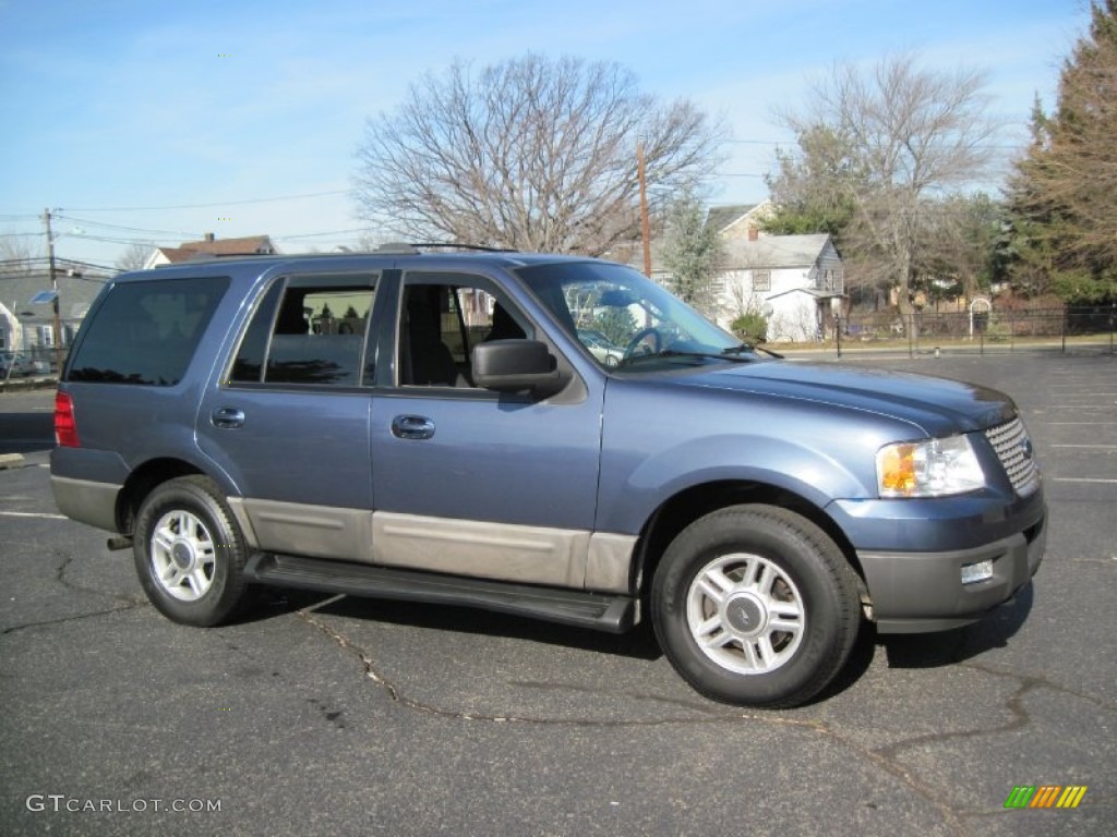 2003 Expedition XLT 4x4 - Medium Wedgewood Blue Metallic / Flint Grey photo #10