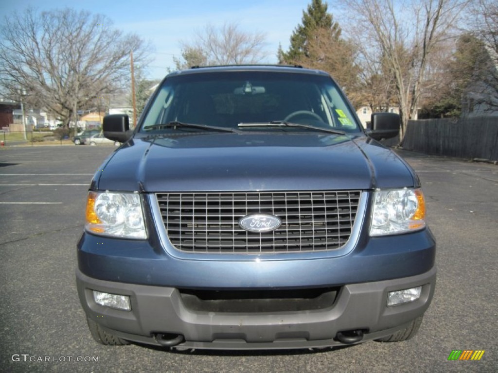 2003 Expedition XLT 4x4 - Medium Wedgewood Blue Metallic / Flint Grey photo #12