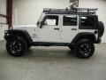 2010 Stone White Jeep Wrangler Unlimited Rubicon 4x4  photo #2