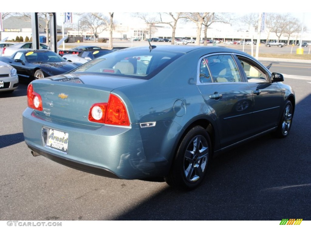 2009 Malibu LT Sedan - Silver Moss Metallic / Titanium photo #6