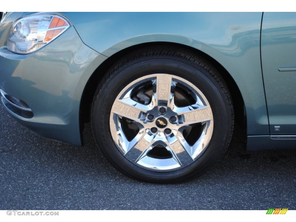 2009 Malibu LT Sedan - Silver Moss Metallic / Titanium photo #8