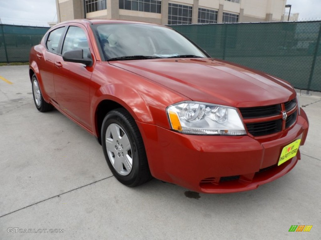 2008 Avenger SE - Sunburst Orange Pearl / Dark Slate Gray/Light Slate Gray photo #1