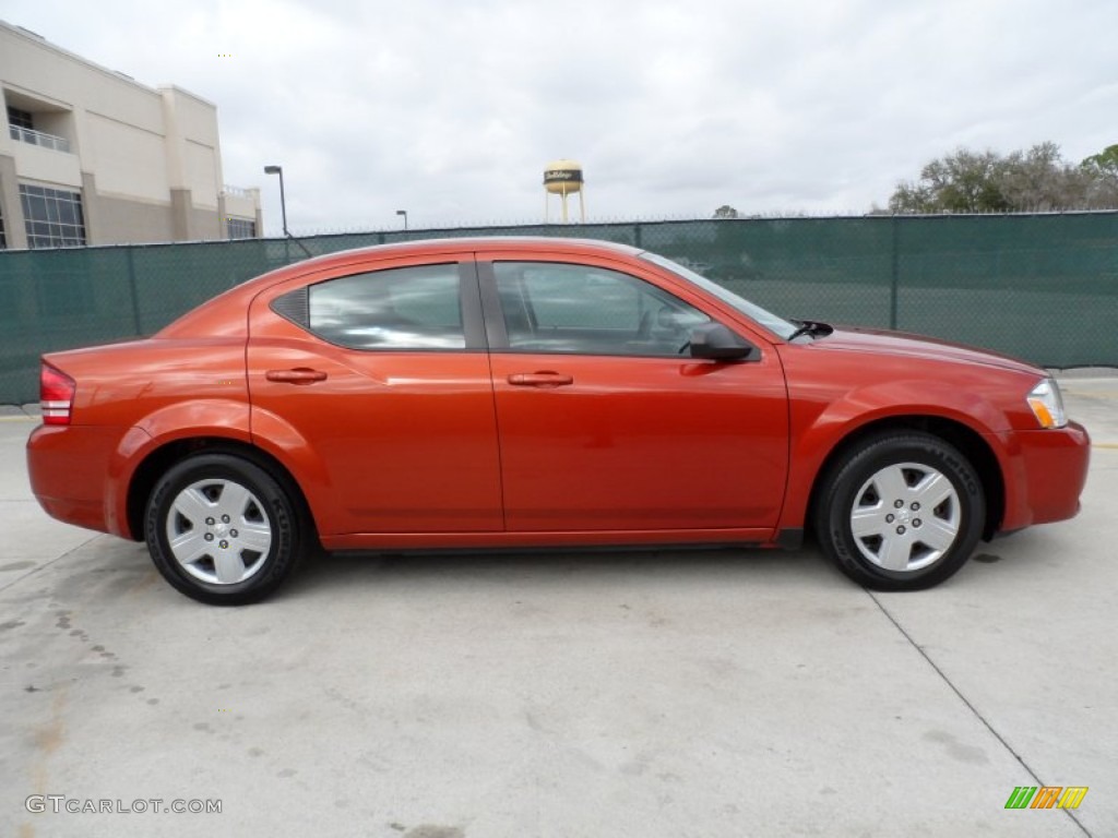 Sunburst Orange Pearl 2008 Dodge Avenger SE Exterior Photo #59708835