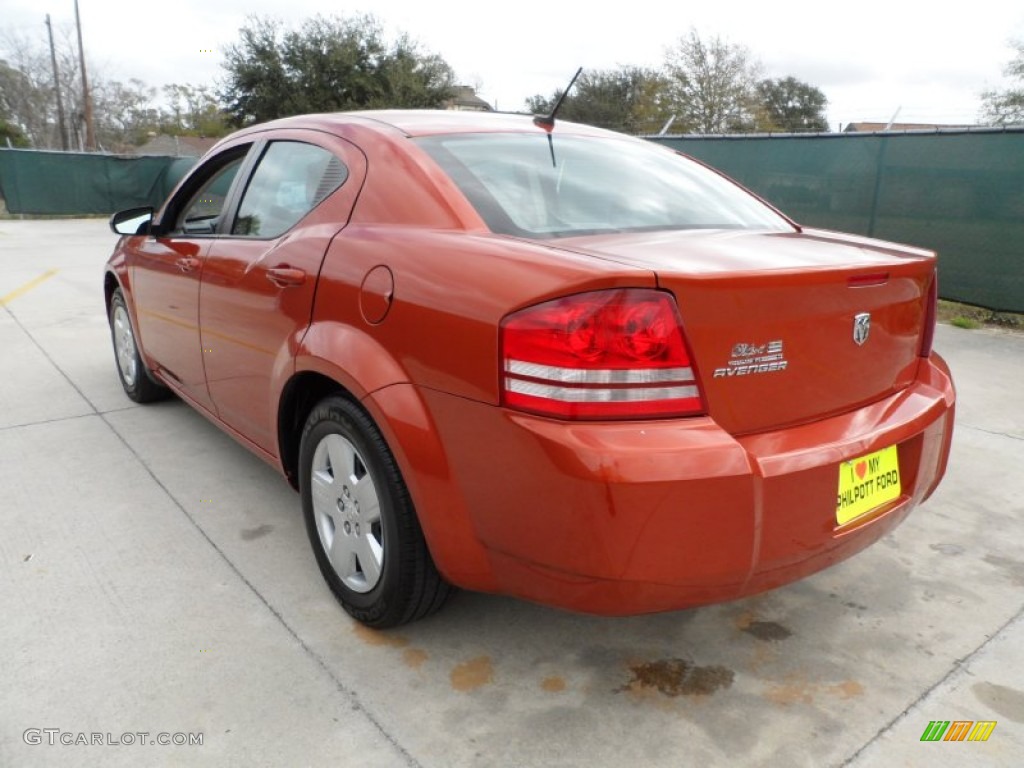 2008 Avenger SE - Sunburst Orange Pearl / Dark Slate Gray/Light Slate Gray photo #5