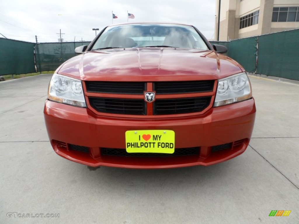 2008 Avenger SE - Sunburst Orange Pearl / Dark Slate Gray/Light Slate Gray photo #9