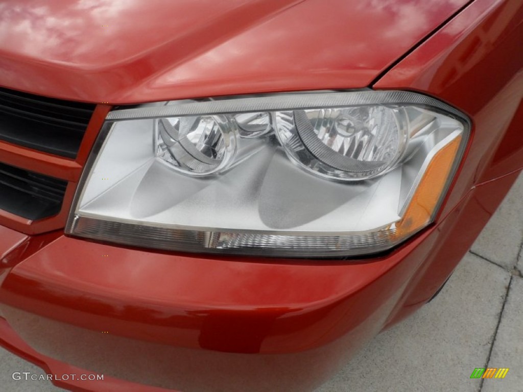 2008 Avenger SE - Sunburst Orange Pearl / Dark Slate Gray/Light Slate Gray photo #10