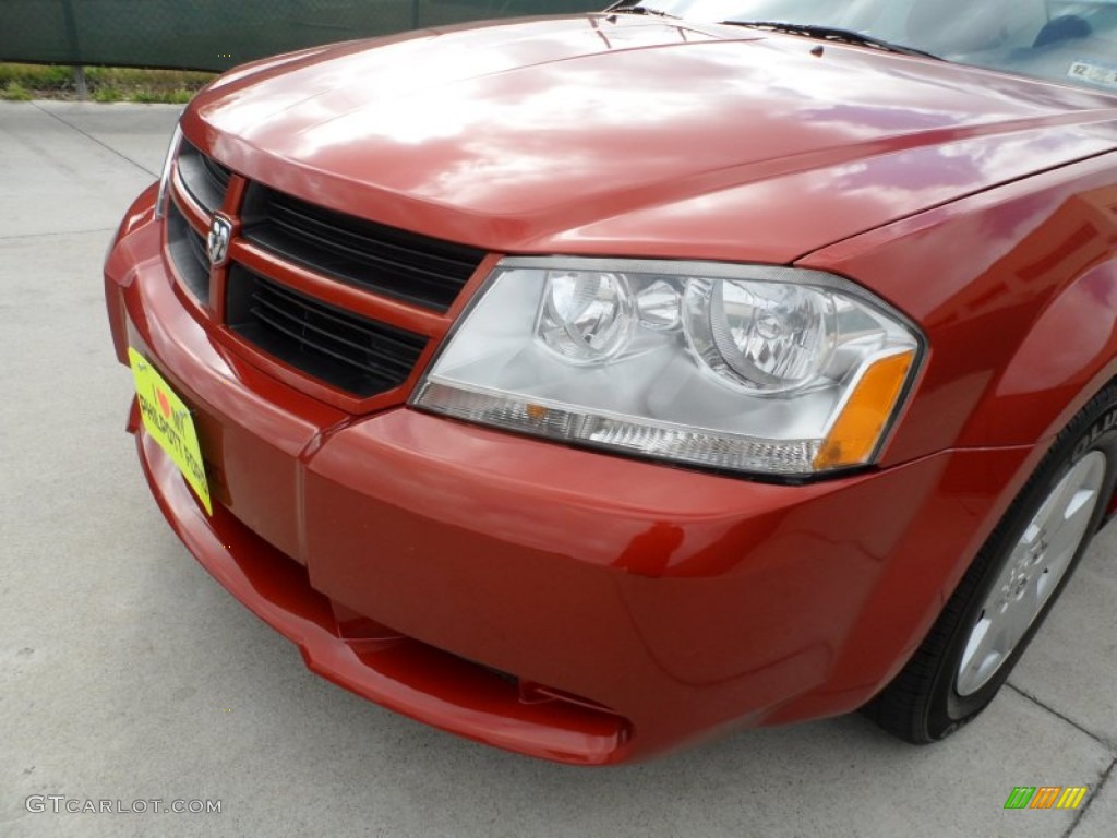 2008 Avenger SE - Sunburst Orange Pearl / Dark Slate Gray/Light Slate Gray photo #11