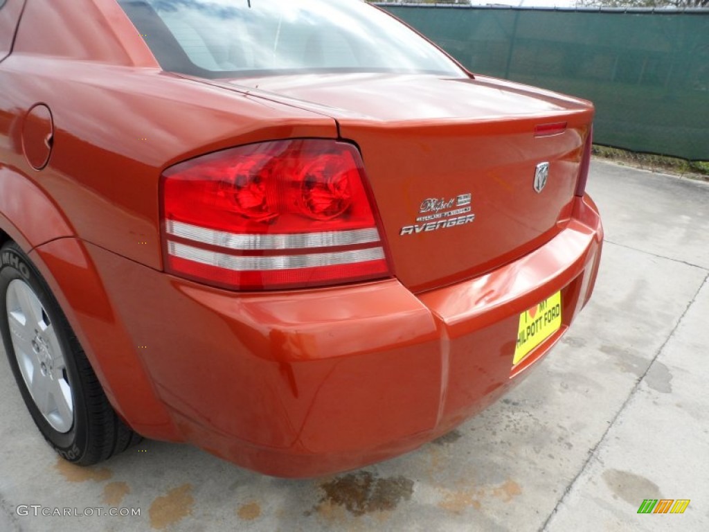 2008 Avenger SE - Sunburst Orange Pearl / Dark Slate Gray/Light Slate Gray photo #22