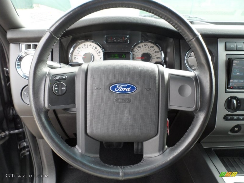 2007 Ford Expedition EL XLT Charcoal Black Steering Wheel Photo #59709603