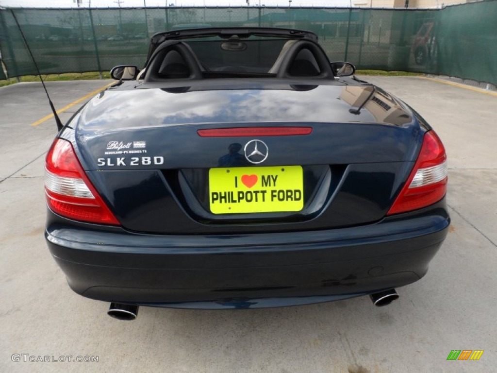 2006 SLK 280 Roadster - Caspian Blue Metallic / Beige photo #4