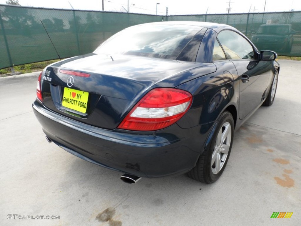 2006 SLK 280 Roadster - Caspian Blue Metallic / Beige photo #39