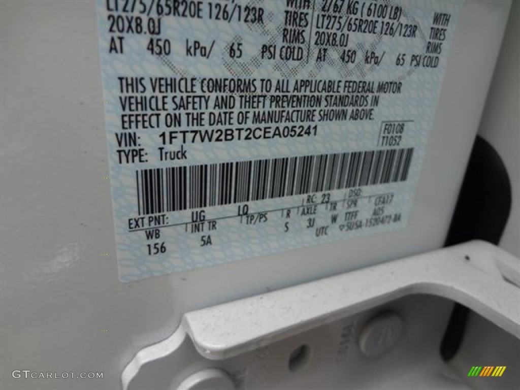 2012 F250 Super Duty Lariat Crew Cab 4x4 - White Platinum Metallic Tri-Coat / Adobe photo #28