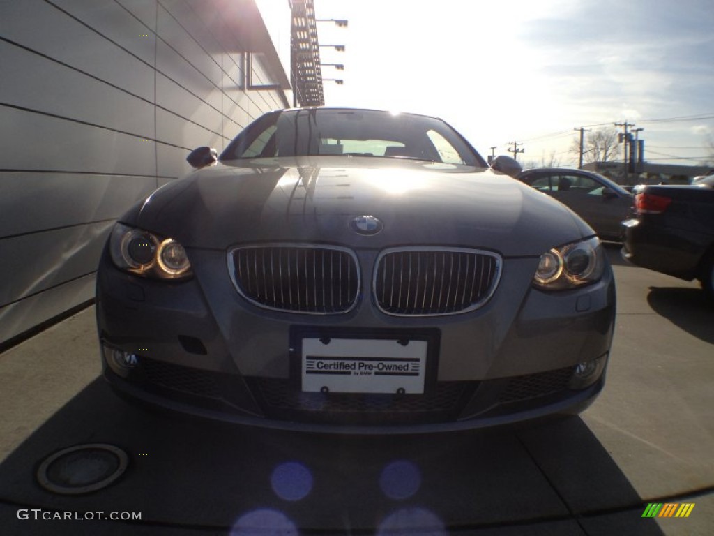 2009 3 Series 335xi Coupe - Space Grey Metallic / Black photo #2