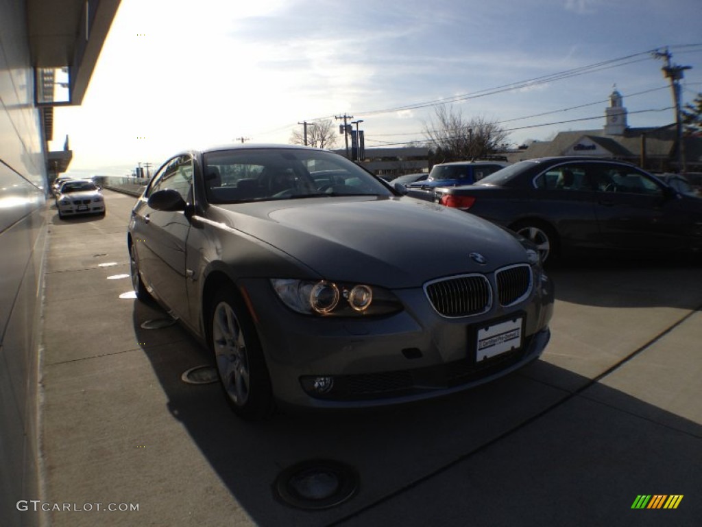 2009 3 Series 335xi Coupe - Space Grey Metallic / Black photo #3