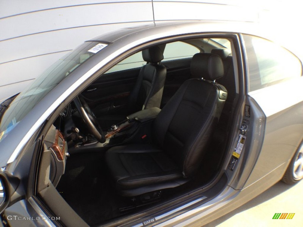 2009 3 Series 335xi Coupe - Space Grey Metallic / Black photo #11