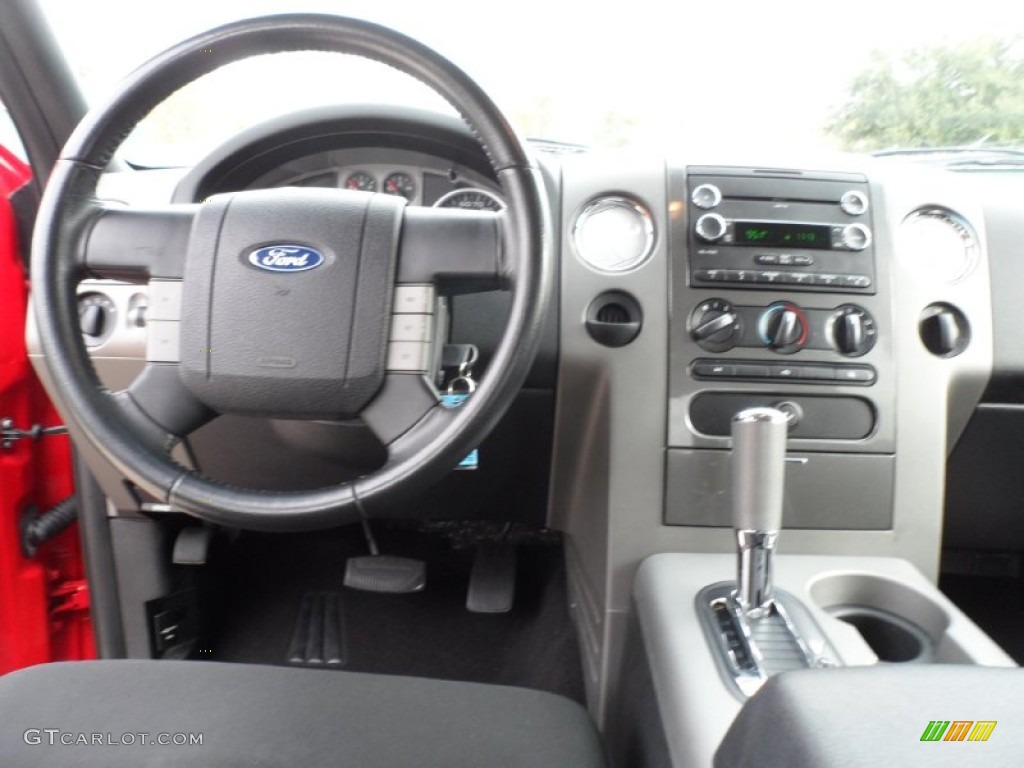 2008 Ford F150 FX2 Sport SuperCrew Black/Red Sport Dashboard Photo #59711367