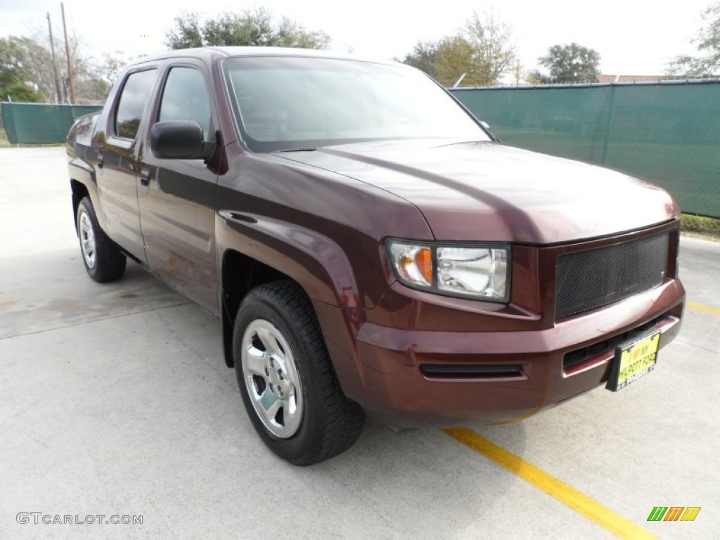 2008 Ridgeline RT - Dark Cherry Pearl / Gray photo #1