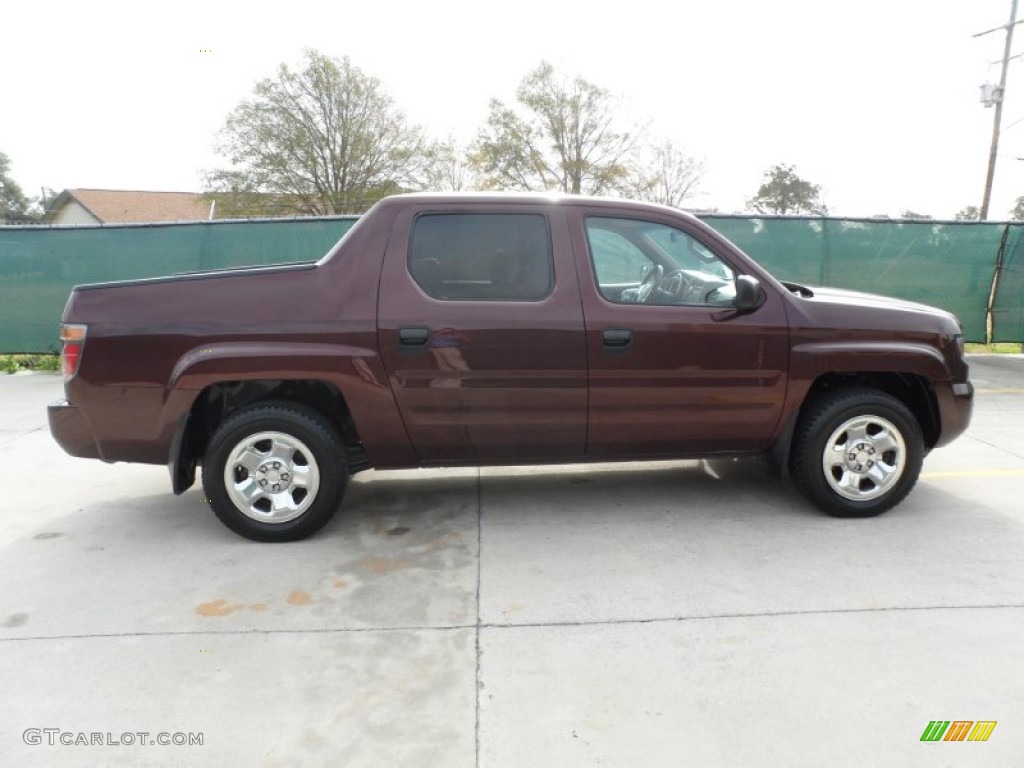 2008 Ridgeline RT - Dark Cherry Pearl / Gray photo #2