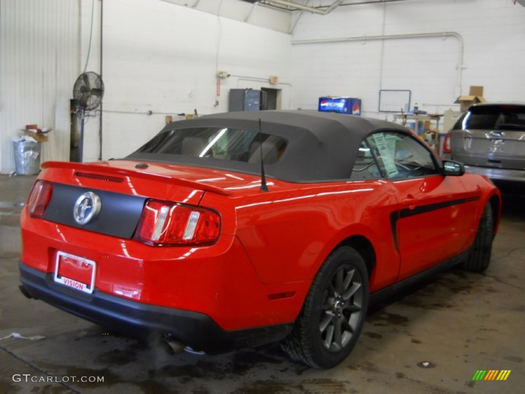 2011 Mustang V6 Premium Convertible - Race Red / Saddle photo #2