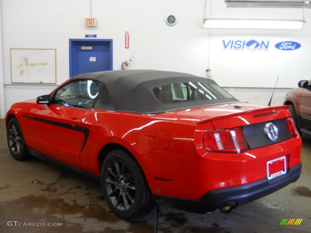 2011 Mustang V6 Premium Convertible - Race Red / Saddle photo #18