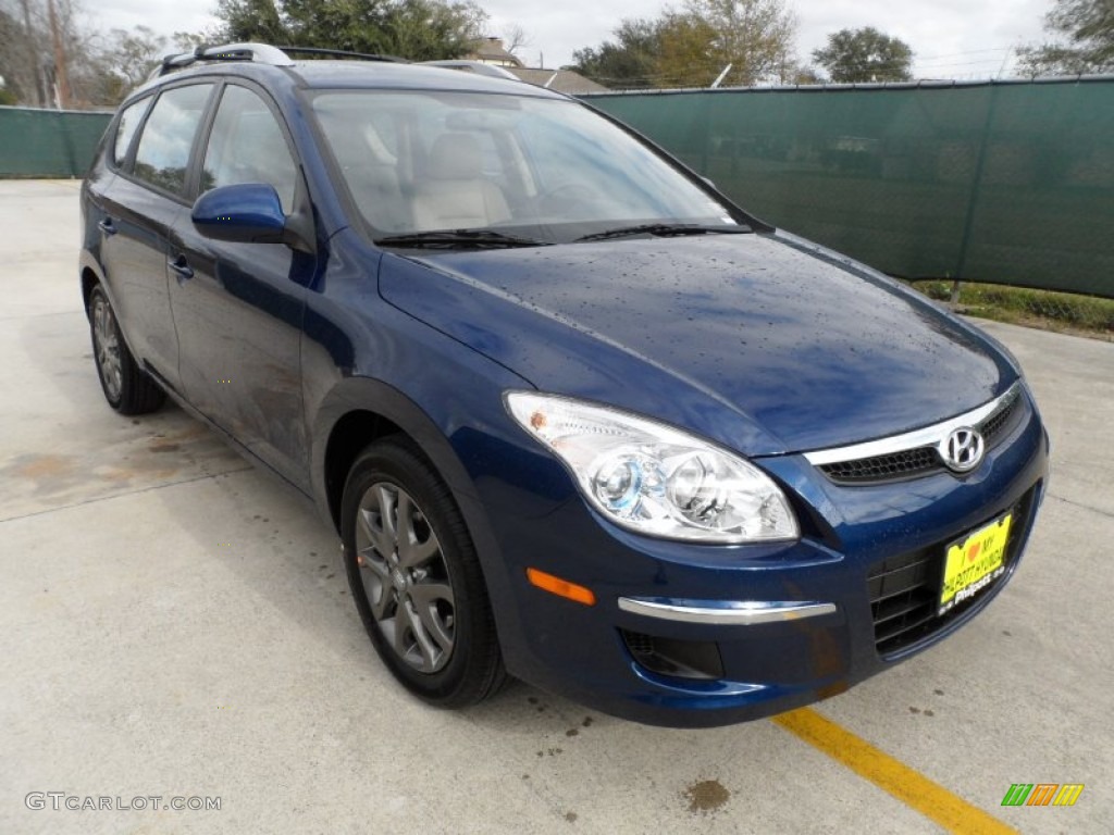 2012 Elantra GLS Touring - Atlantic Blue / Beige photo #1