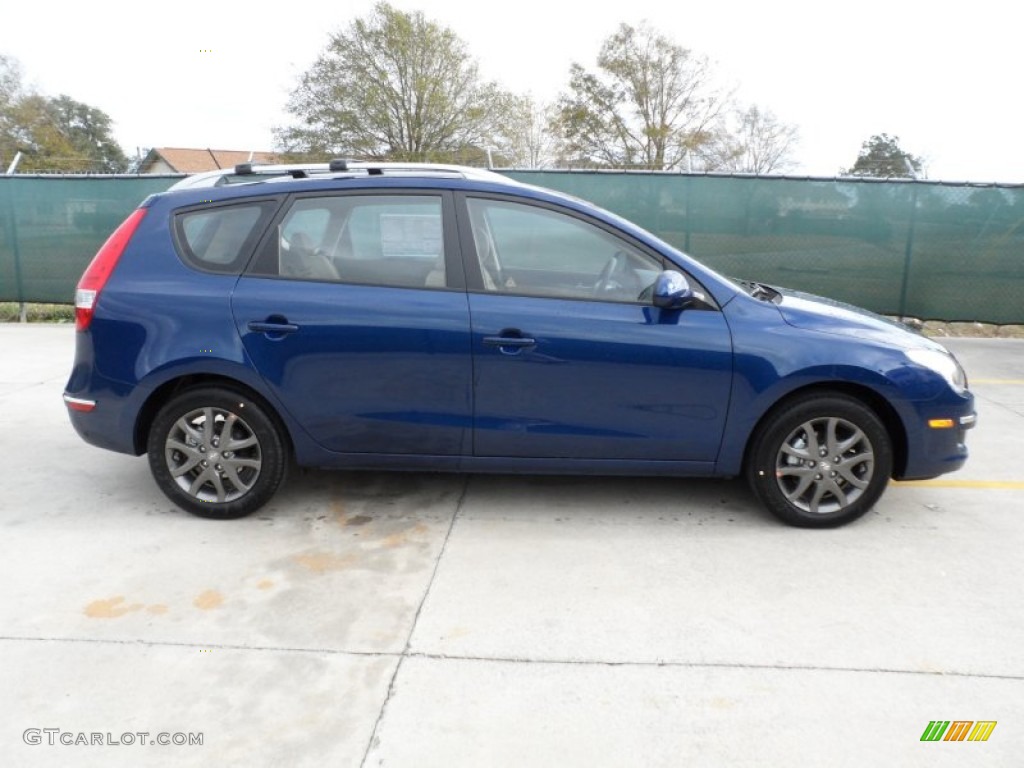 2012 Elantra GLS Touring - Atlantic Blue / Beige photo #2