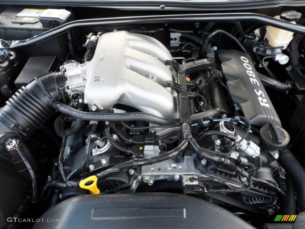 2012 Hyundai Genesis Coupe 3.8 Grand Touring 3.8 Liter DOHC 24-Valve Dual-CVVT V6 Engine Photo #59715168