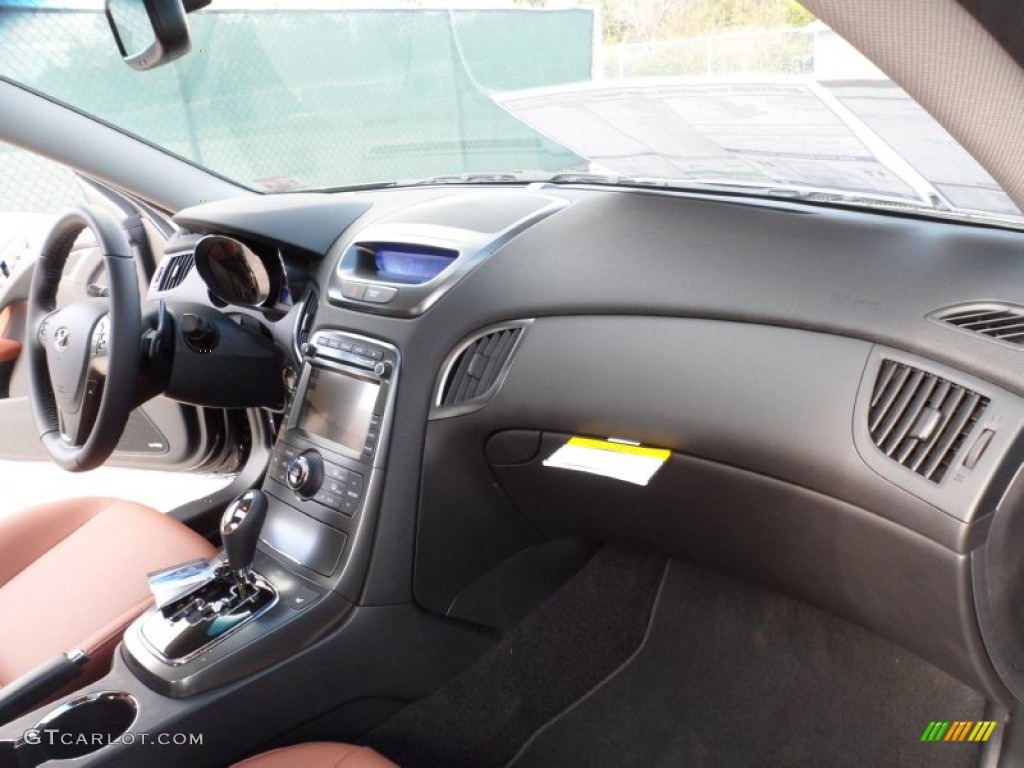2012 Hyundai Genesis Coupe 3.8 Grand Touring Brown Leather Dashboard Photo #59715177