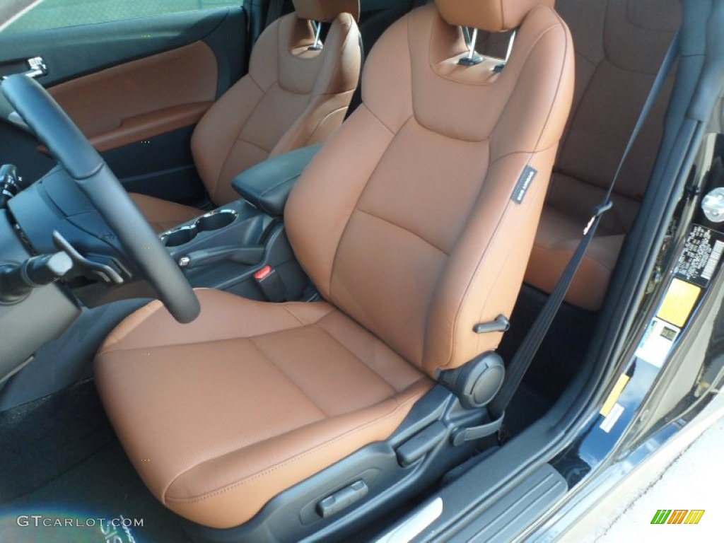 2012 Genesis Coupe 3.8 Grand Touring - Bathurst Black / Brown Leather photo #22