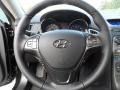 Brown Leather 2012 Hyundai Genesis Coupe 3.8 Grand Touring Steering Wheel