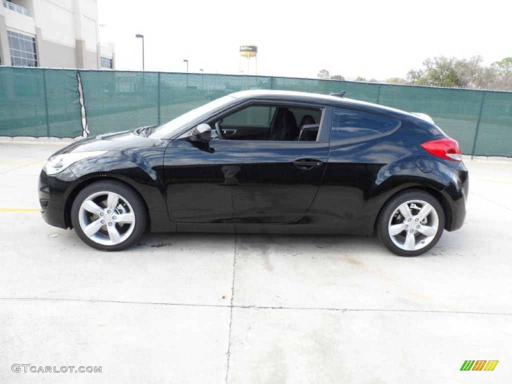 Ultra Black 2012 Hyundai Veloster Standard Veloster Model Exterior Photo #59715399