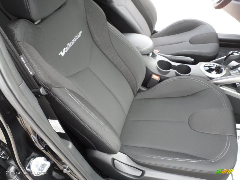 Black Interior 2012 Hyundai Veloster Standard Veloster Model Photo #59715528