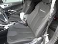 Black 2012 Hyundai Veloster Standard Veloster Model Interior Color