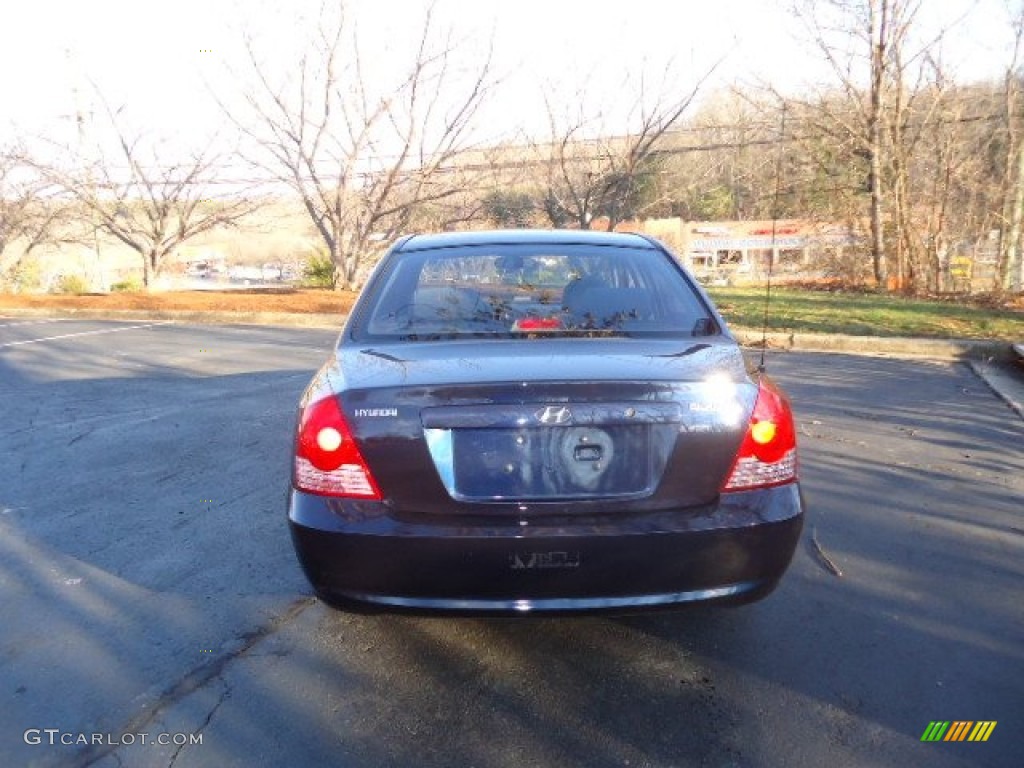 2004 Elantra GLS Sedan - Moonlit Blue / Gray photo #6