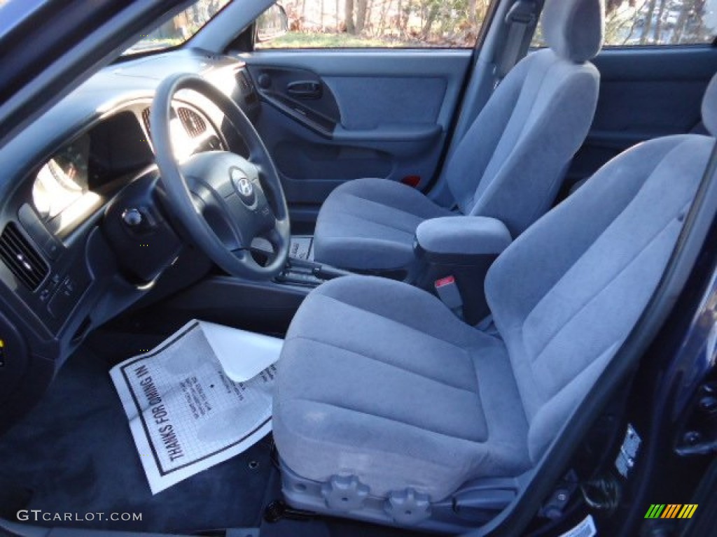 2004 Elantra GLS Sedan - Moonlit Blue / Gray photo #9